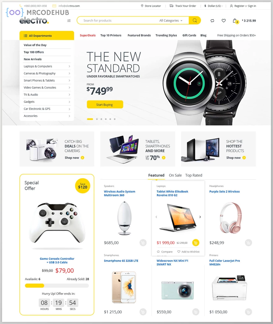 Electro Electronics Store WooCommerce Theme