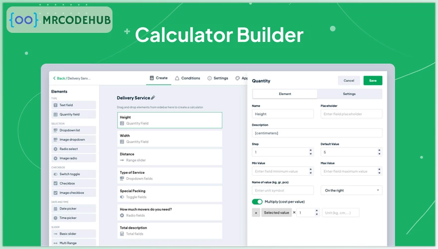 Cost Calculator Builder