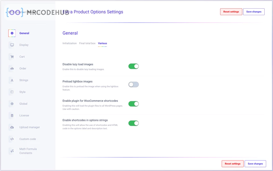 Extra Product Options and Add-Ons for WooCommerce