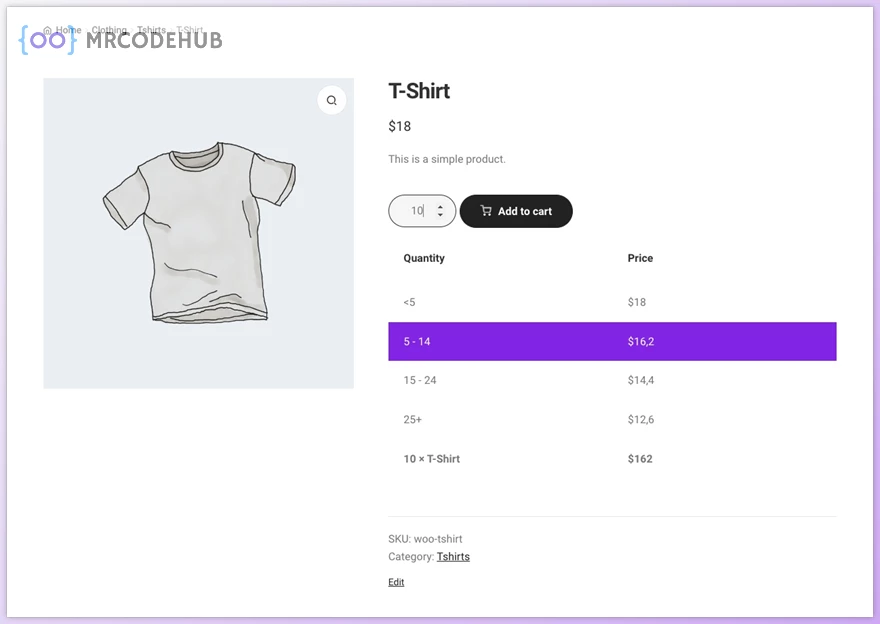 WPC Price by Quantity for WooCommerce