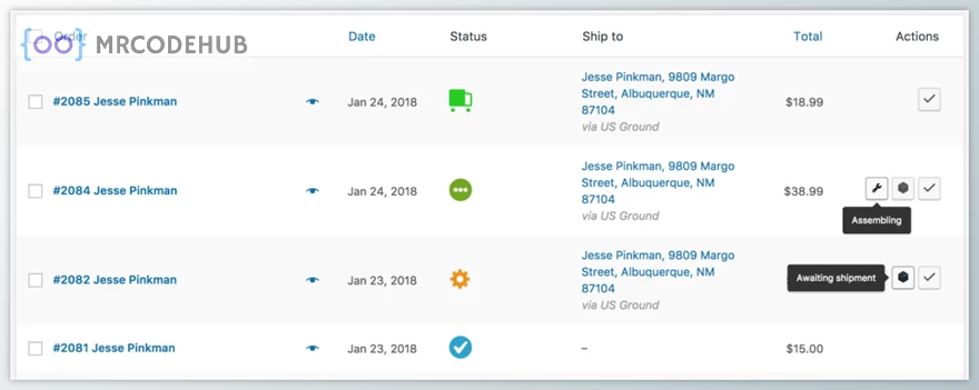 WooCommerce Order Status Manager