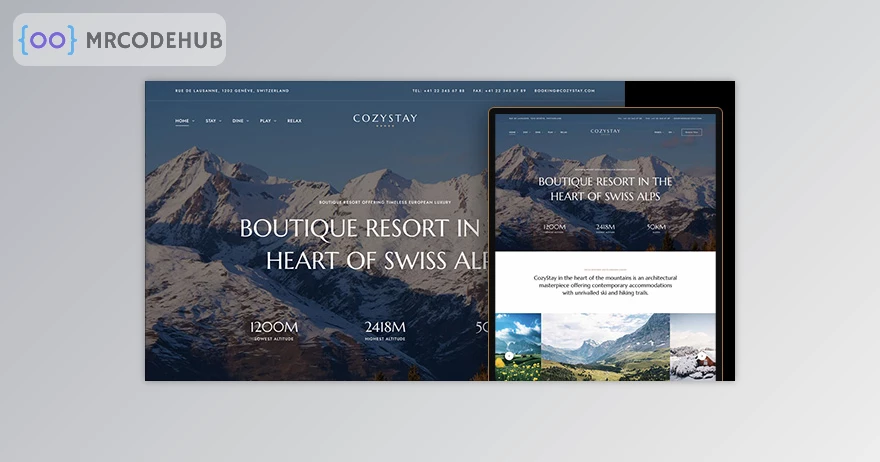 CozyStay - Hotel Booking WordPress Theme