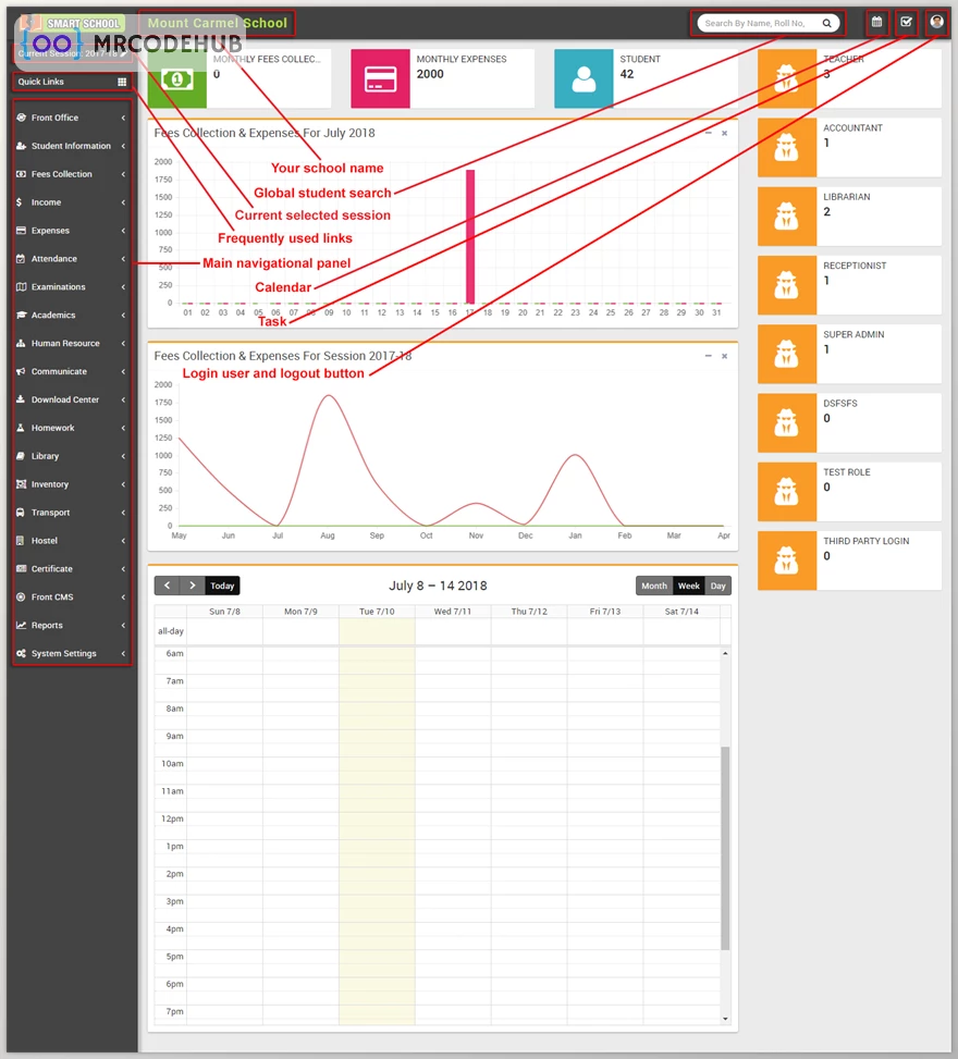 Smart School : School Management System