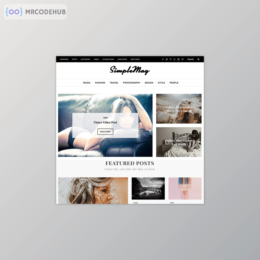 SimpleMag WordPress Theme