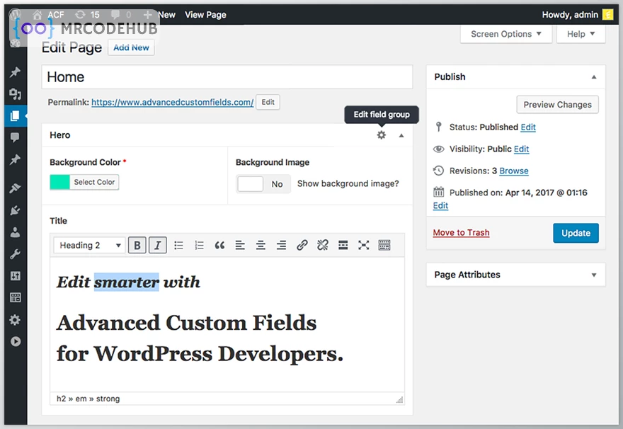 Advanced Custom Fields (ACF) Pro