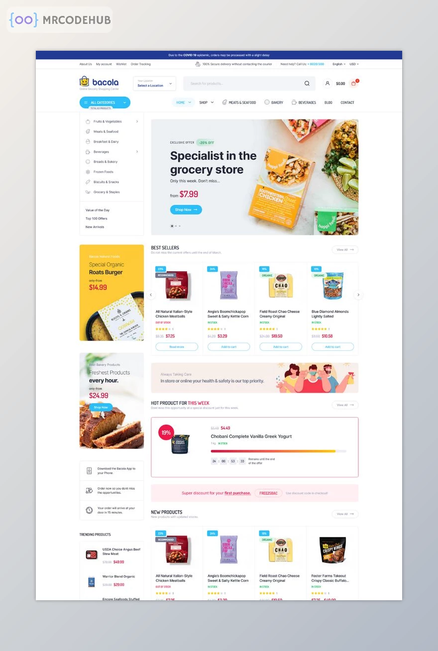 Bacola eCommerce Theme