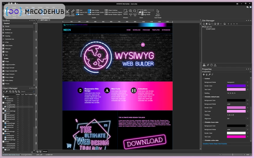 WYSIWYG Web Builder