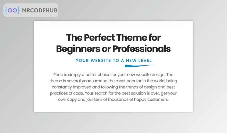 Porto HTML Template